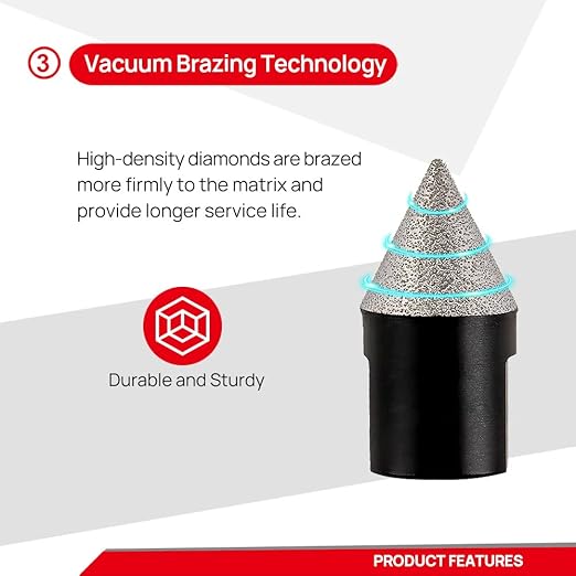 DT-DIATOOL Diamond Beveling Chamfer Bits - Diamond Countersink Drill Bit 4/5 Inch x 5/8"-11 Thread for Enlarging Trimming Shaping Existing Holes of Granite Marble Porcelain Tiles 20mm