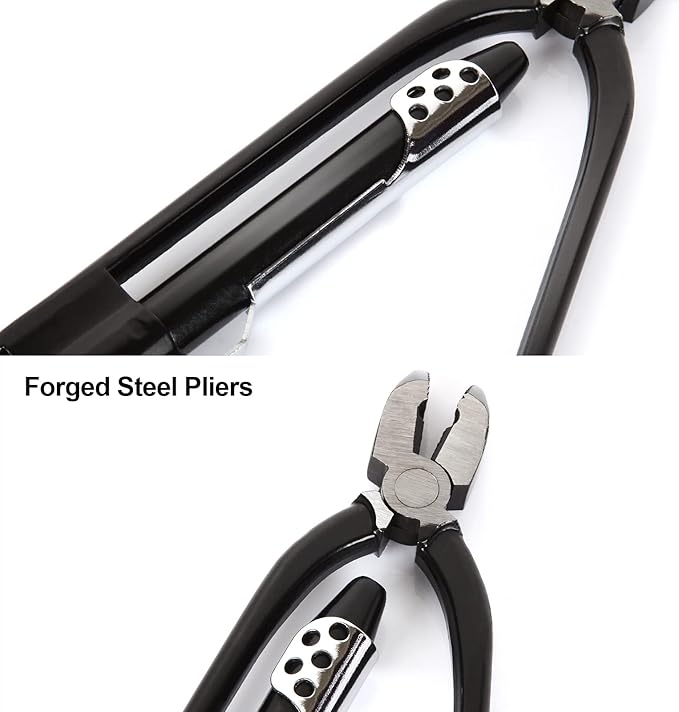 STARVAST 6-Inch Safety Wire Pliers - Aviation Wire Twisting Tool, Black