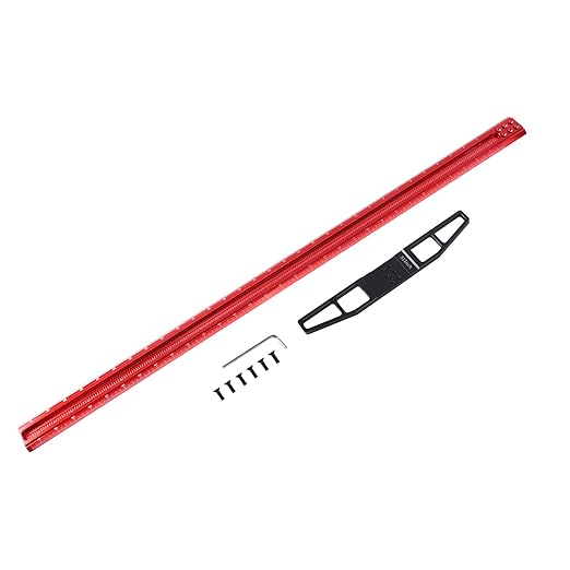 TYDEEY 12, 24, 31, 39 in Precision Ruler Square T-Shaped Woodworking Scriber Measuring Tool, Aluminum Alloy Architect Ruler for Carpenter Work, T Type Wood Layout and Measuring Tools (31 inch)