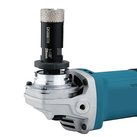 1-1/8" Diamond Hole Saw, Diamond Drill Bits 1-1/8 in Dia for Granite Tiles Quartzite Marble Concrete Porcelain Ceramic Stones, with 5/8-11 Thread for Angle Grinders and 3/8??Hex Shank for Drills