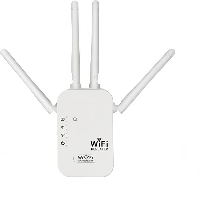 300Mbps WiFi Extender Signal Booster,WiFi Extender Dual Band for Home竊똍ew Gen 6X Faster Internet Booster Extender, WiFi Repeater Coverage up to 10K sq.ft and 65 Devices (White)
