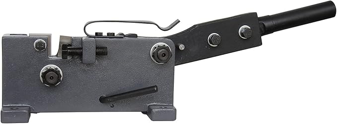 KAKA INDUSTRIAL Manual Sheet Metal Shears, Cuts Round Steel up to 3/4 inch (20mm), Flat Bar, Square Steel, Rebar and Rod, Benchtop Hand Shear MS-20 for Metalworking and DIY Projects