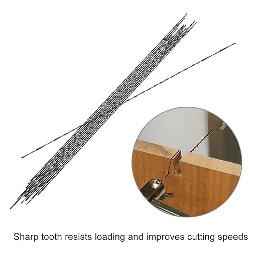 Spiral Scroll Saw Blades #6, 12PCS 5 inch Scroll Saw Blades for Jewelry Wood Metal Plastic Cutting Sawing Carve