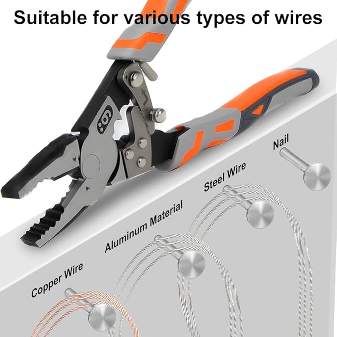 Ratchet Wire Cutters - 67% Labor-Saving Dual Mode (Normal/Ratchet), Cuts Steel Bars/Cables ??mm, VDE 10kV Insulated Grip, Forged 55HRC German Steel