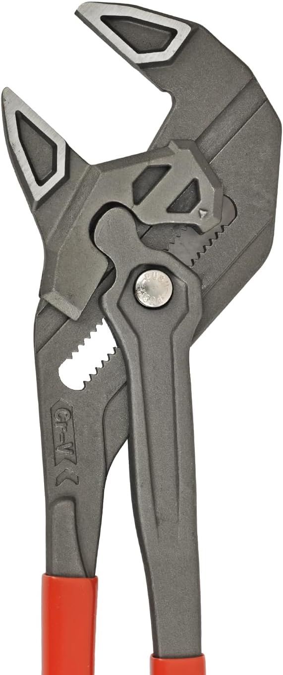 DSCTOOLS Multi-Use Adjustable Plier Wrench, Push Button Quick Adjust Tongue-and-Groove Pliers,Slip Joint Pliers, Plumbing Pliers (7/10/12Inch) (12"/300MM)