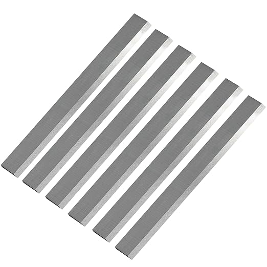 6 Inch HSS Planer Blades for 6" Thickness Jointer Planer 6" x 3/4" x 1/8", Single Edge, Set of 6 pcs