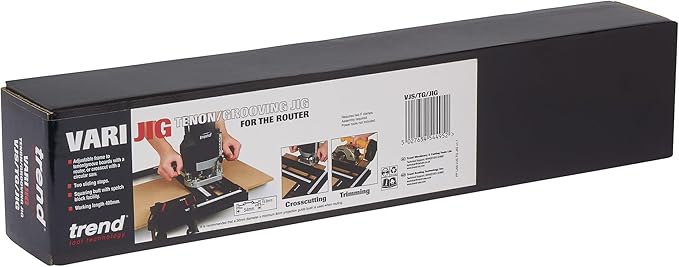 Trend Enterprises Trend Varijig Tenon and Grooving Jig for Precise Routing of Grooves and Tenons, VJS/TG/JIG