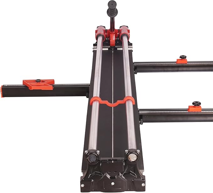 48" Double Guide Rails Manual Tile Cutting Machine Wide Aluminum Bottom Plate Ceramic Porcelain Floor Tile Cutter Heavy Duty 1200mm/120cm R2818T120