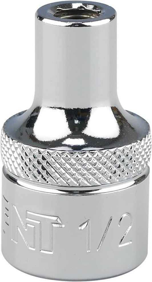 K301-010 1/2-inch Drive to 1/4-inch Hex Bit Holder Socket, 1/2"DR to 1/4"H Magnetic Adapter