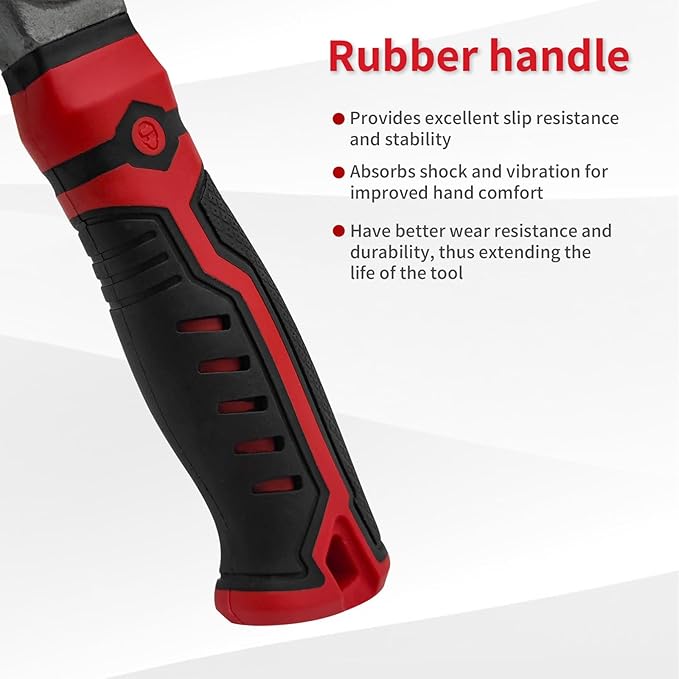 Ball Peen Hammer, 13oz Small Ball Peen Hammer, Stubby Hammer Small Hammer Tool, Hammer for Jewelry Making, Ideal for Home, Auto Repair, Carpentry and Crafting