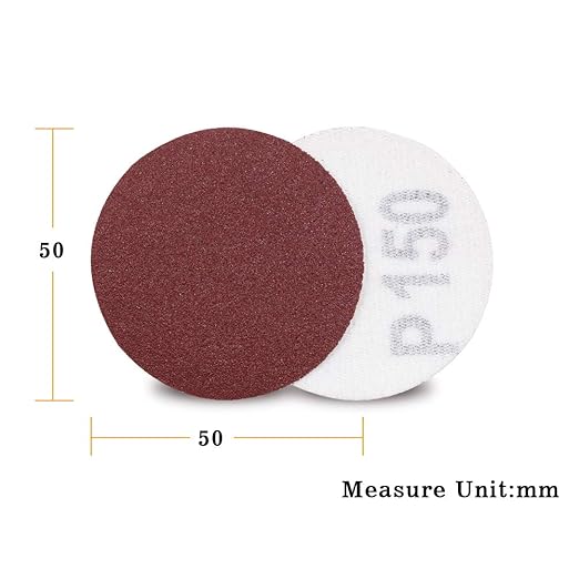 SPEEDWOX 100pc 2 inch Sanding Discs Hook and Loop Sandpaper 150 Grit Sander Disc Sanding for Sanders Drill Grinder Rotary Tools Attachment Woodworking Wood Auto, No Hole