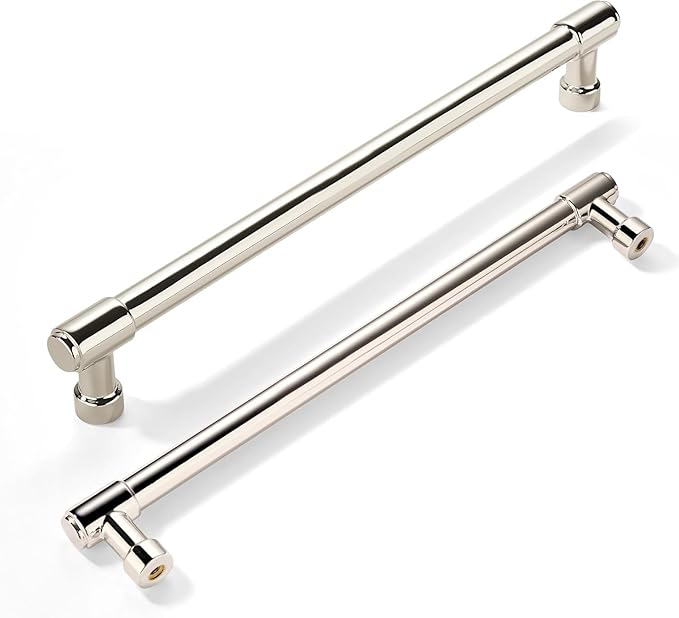khtumeware Appliance Pulls Polished Nickel 12 Inch(305mm) Center to Center 1 Pack Heavy Duty Drawer Pulls Kitchen Cabinet Handle Cabinet Hardware