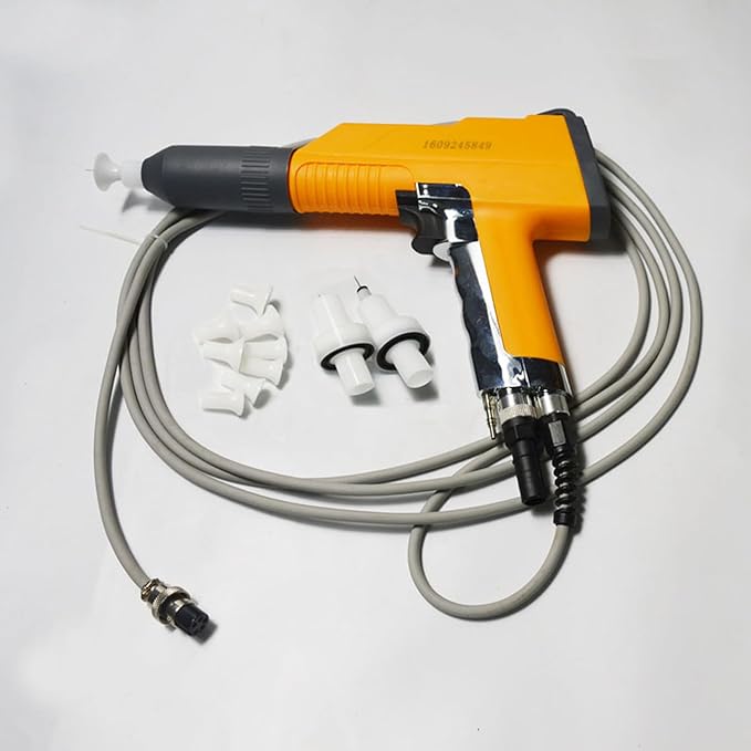 110V Electrostatic Powder Coating Machine, Dry Finishing Tool for Metal Parts, Coating Equipment with Spray with 45L Powder Hopper