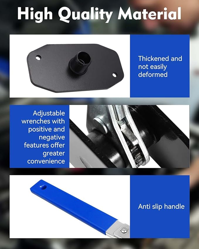 Upgraded Brake Caliper Compression Tool 4 in 1 Universal Caliper Piston Compressor Tool with 4 Brake Caliper Hangers Brake Pad Spreader Tool with 360째Swing Ratchets for Car Brake Repair Blue