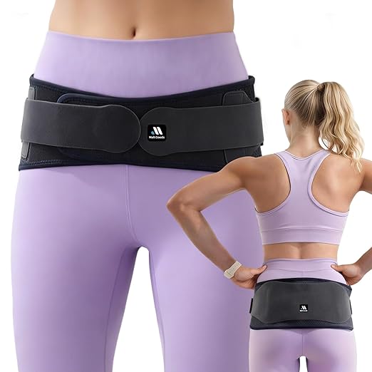 Non-Slip SI Joint Belt with Pads for Women & Men ??Widened, Breathable Sacroiliac Pelvic Support Belt for SI Joint Stabilization& Sciatic, Hip Pain Relief | Under-Clothes Wear, Adjustable Design (Regular)