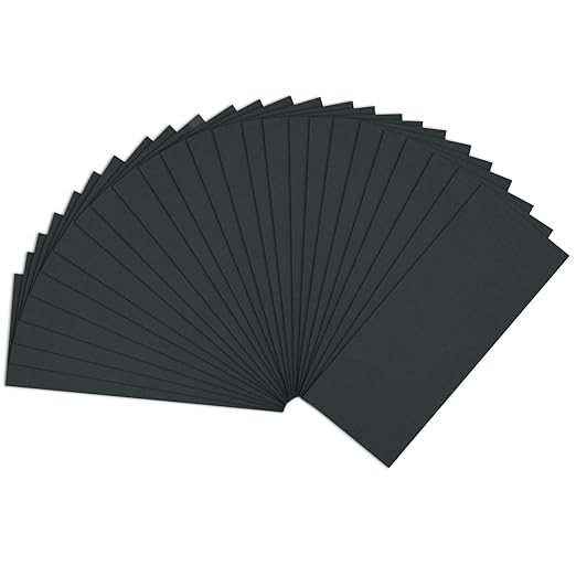 1500 grit Sandpaper, Wet Dry Sand Paper 9 x 3.6 Inch for Wood Furniture Finishing, Metal Sanding and Automotive Polishing, 25 Sheets