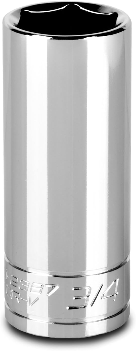 Capri Tools 3/4-Inch Deep Socket, 3/8-Inch Drive, 6-Point, SAE