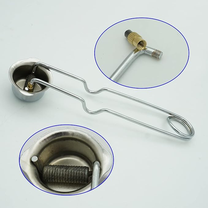 Single Spark Lighter Torch Flint Striker 8 Piece with 20 Extra Flint Replacements, for Welding, Brazing and Soldering