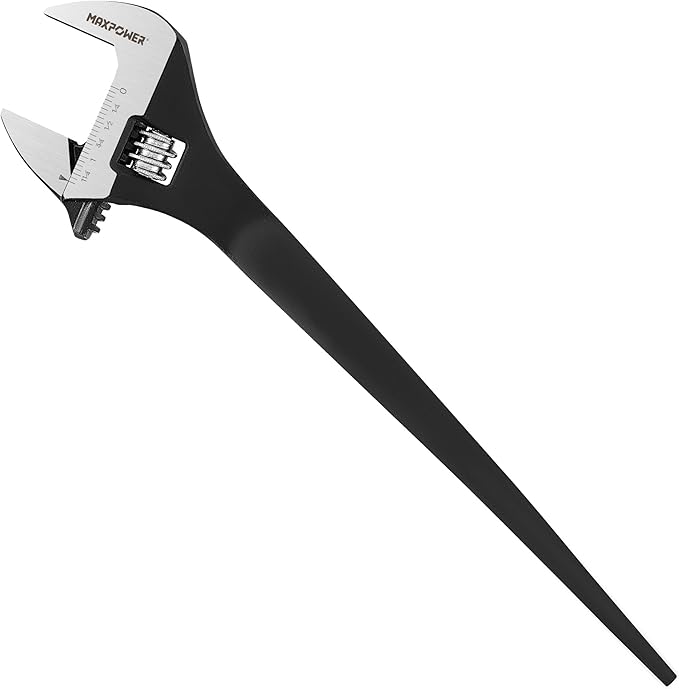 MAXPOWER 12 inch Spud Wrench, Max Jaw Opening 1-3/8 inch