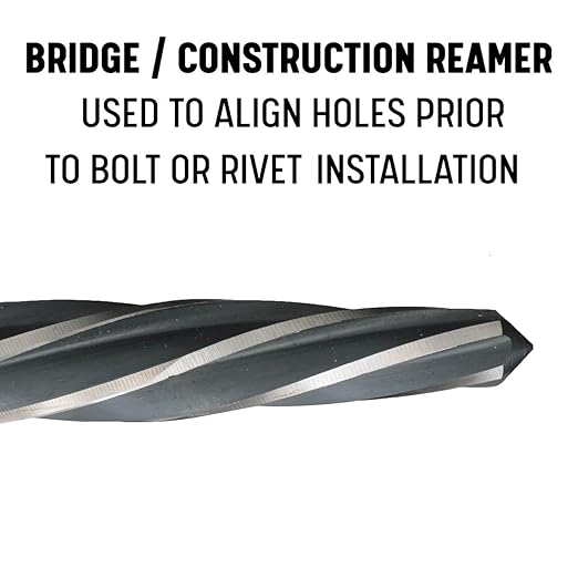 Drill America 7/8" Bridge/Construction Reamer with 1/2" Shank, DWR Series