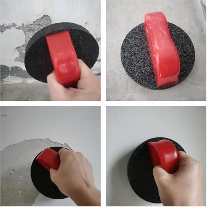 Masonry Rubbing Brick, Rub Bricks, 20 Grit, Rub Brick with Handle Concrete Tools, Masonry Tools, Clean Bricks, Dressing Down and Remove Marks From Concrete