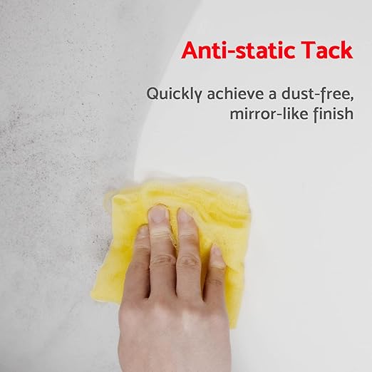 S&F STEAD & FAST Tack Cloth Bulk Case 150-pc, Yellow - for Woodworking, Automotive Painting, Removing Dust - Wax and Silicone Free, Anti Static Tack Rag for The Professional