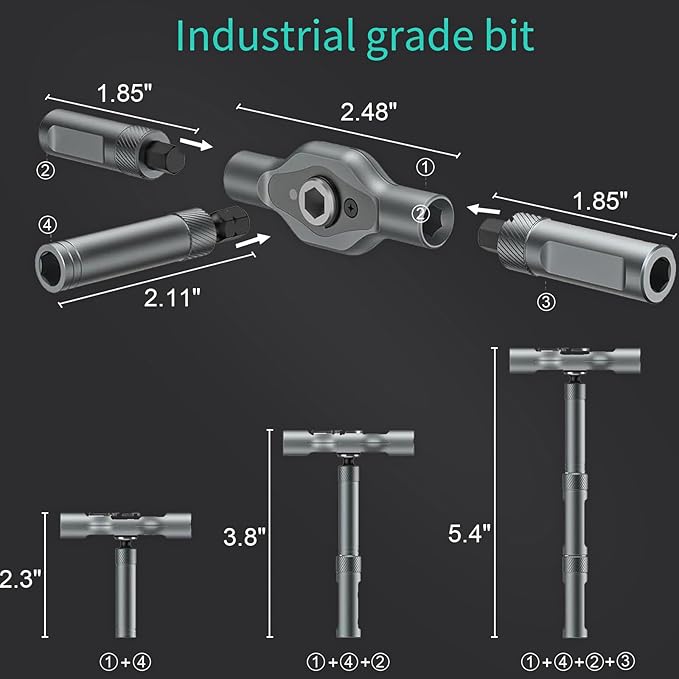 24 in 1 Magnetic Screwdriver Set, DIY Ratchet Screwdriver Set with Detachable Handle, Portable Compact Repair Tool Kit for Furniture Laptop Electronicsv Bicycle