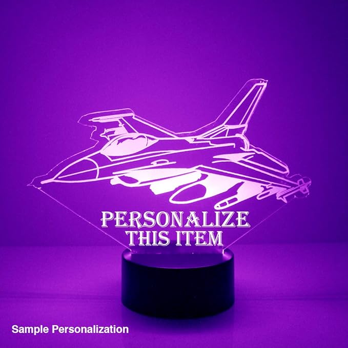 Transportation Custom LED Sign Night Light Lamp with Remote, Light Up Display with Personalized Name or Image, Customized and Made in The USA, Clear Acrylic Design Home Decor with 16 Colors, 4 Modes
