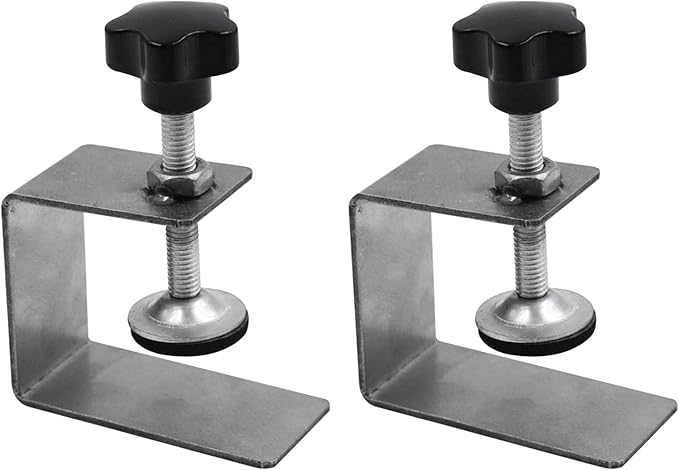 Bibabala 2Pcs Drawer Front Installation Clamps, Stainless Steel Universal C-Clamp, Cabinet Installation Tools, Beam Clamps for Easy and Fast Installing Face Frame of Cabinets