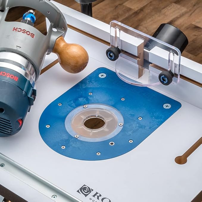 Rockler Mid-Size Router Insert Plate Kit for Convertible Benchtop Router Table