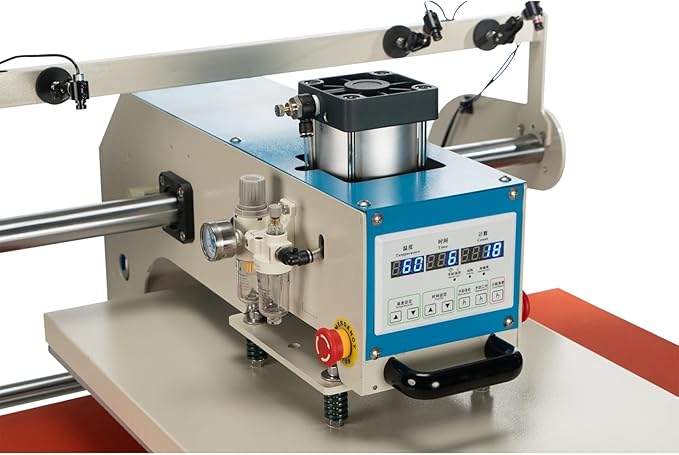 20?쓝28??Commercial Heat Press Machine, Pneumatic Up Sliding, for T-Shirts Garments Bag Textile Curtain, Digital Industrial Sublimation Printer for Sublimation Vinyl Heat Transfer Projects