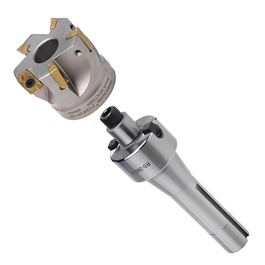 R8 Shank Shell Face Mill Arbor Adapter Holder, Arbor: 3/4'', Range: 1-3/4''-2'', for Bridgeport - 7/16''-20