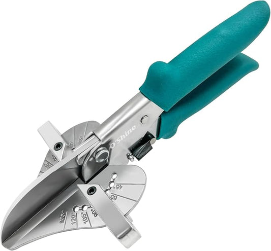 O?셎hine Miter Shears Explorer for Angular Cutting Molding Crafting Wood, Quarter Round Cutting Tool, 45-135 Degree Multi Angle PVC Miter Shear Trim Cutter Hand Tool