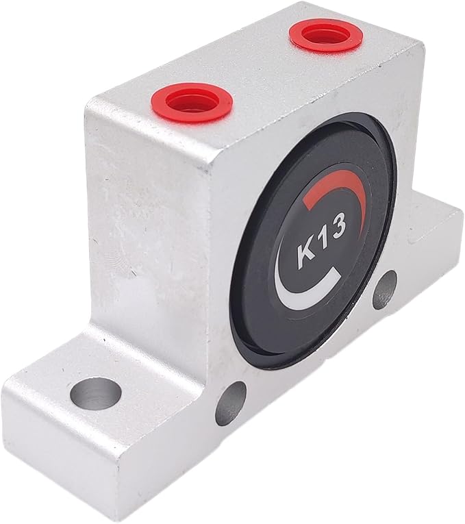 New K 1/4'' K13 Thread Pneumatic Vibrator Power Concrete Vibrator Ball Type Aluminum Alloy Air Turbine Oscillator with Silencer