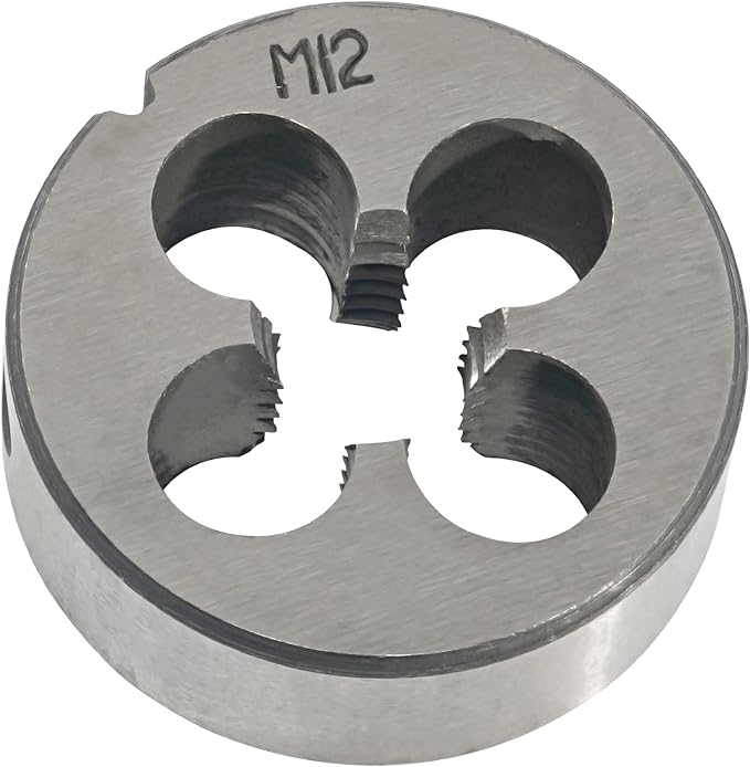 Aceteel M12 x 1.75 Metric Round Die, Machine Thread Die M12 X 1.75mm Right Hand