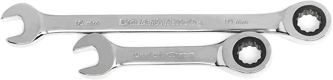 GEARWRENCH 34 Pc. Standard & Stubby Ratcheting Wrench Set, SAE & Metric - 85034