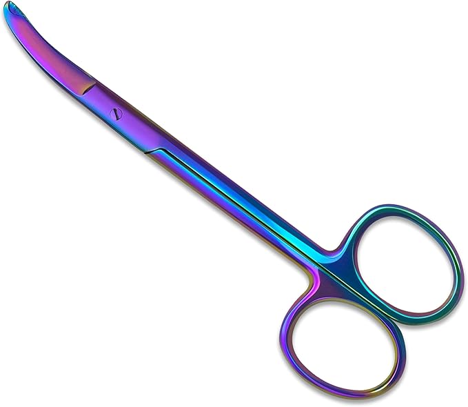 North Bend Craft Scissors 4.5" Rainbow - Precision Cutting Shears, Multicolor Crafting Scissors - for DIY Projects & Craft Tasks