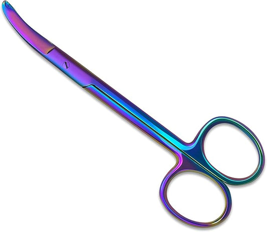 North Bend Craft Scissors 4.5" Rainbow - Precision Cutting Shears, Multicolor Crafting Scissors - for DIY Projects & Craft Tasks