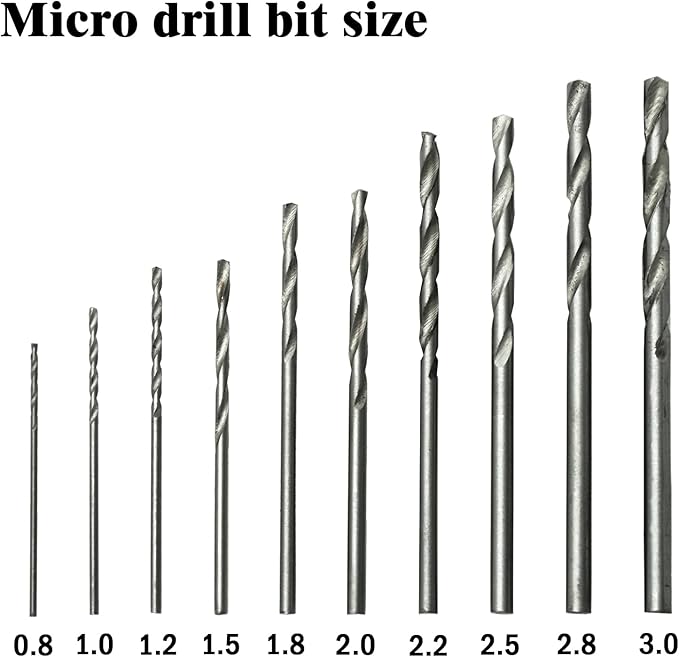 Manual Craft Drill,Hand Drill with 10 PCS Small Drill Bits (0.8mm-3.0mm),for Jewelry Making,Small Hand Drill for Resin,Rotary Tools for Wood,Jewelry,Plastic,Miniature-Silvery
