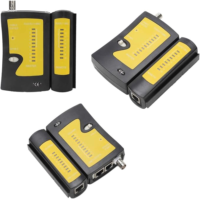 TLS.eagle F Compression Tool Coax Cable Crimper Kit, Adjustable RG6 RG59 RG11 75-5 75-7 Coaxial Cable Stripper with F Compression Connectors Pack of 10