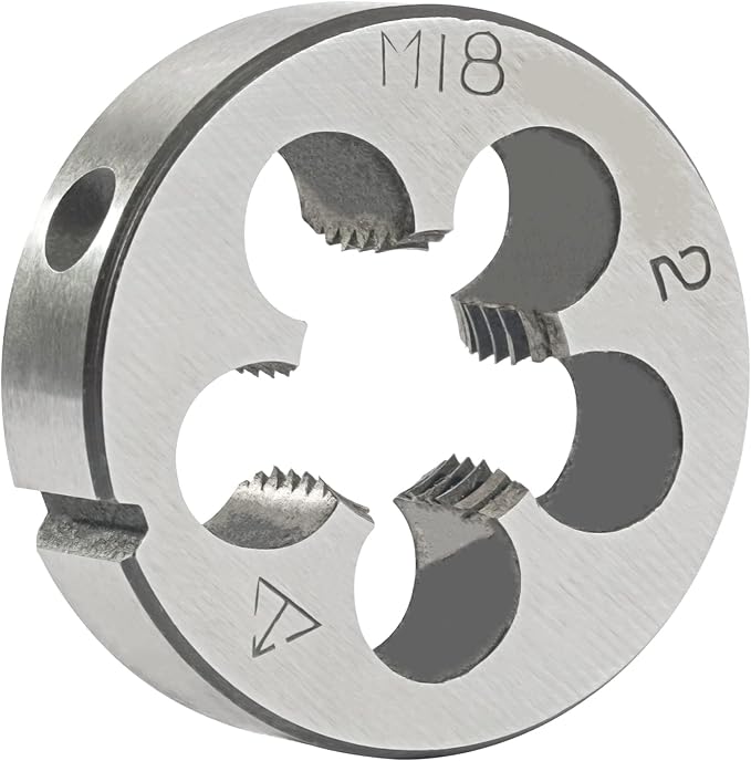 Aceteel M18 x 2 Metric Round Die, Machine Thread Die M18 X 2.0mm Right Hand