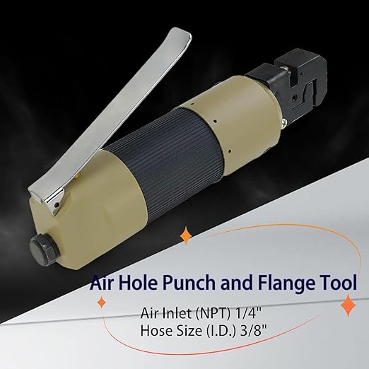 Air Hole Punch and Flange Tool 90PSI 2in1 Flanging Car Repair Air Panel Flange Punch Tool 3/16 inch Pneumatic Hole Puncher Punch Flange Tool