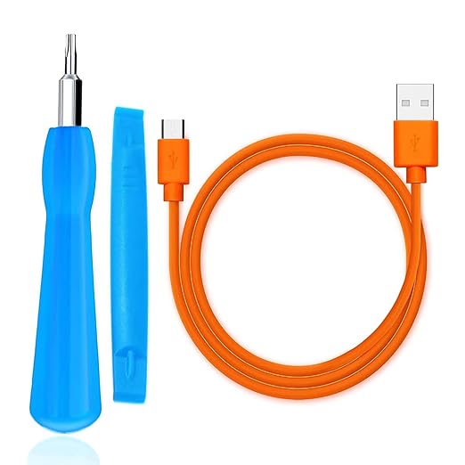 Replacement Ring Screwdriver T6 T15 & Orange Charger Cable Cord Kit Fit Video Doorbell 2 3 Pro Elite