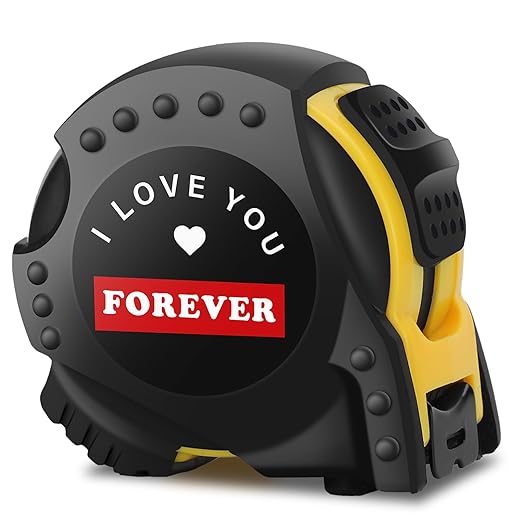Tape Measure, I Love You Gifts for Men, Wedding Anniversary for Husband Boyfriend, Tool Gift for Him with Box