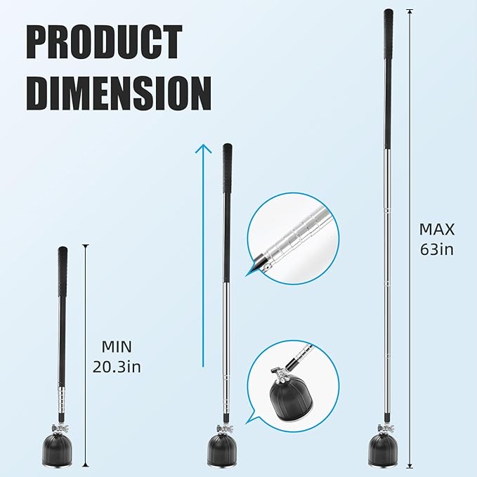 Magnetic Pickup Tool, 180째 Rotating Head, 10LB Heavy Duty Magnet Stick with Handle, Extendable Magnet Wand for Nails, Screws & Metal Objects, Strong Magnetic Tool for Mechanics & Home Use