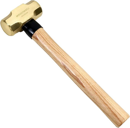 WEDOWELL 20lb Sledge Hammer with Wooden Handle,Drilling/Crack Hammer with No-Slip Cushion Grip,Length 900mm,Shock-resistant,Die-forged,DIN Standard,Ideal for Demolition,Construction,Blacksmithing