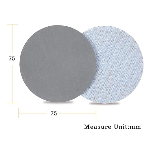 SPEEDWOX Hook and Loop Sanding Discs 100pcs 3 Inch 3000 Grit Sandpaper for Wood Drill Grinder Rotary Tools No Hole