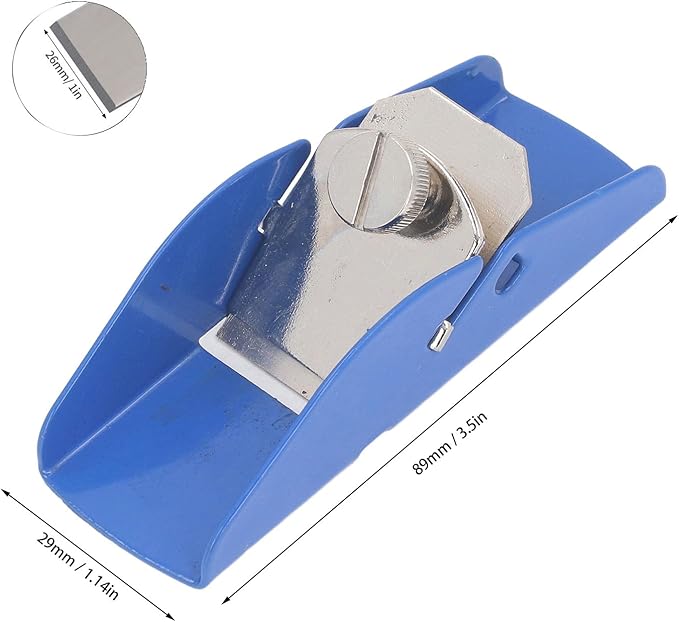 Mini Hand Planer Woodworking Trimming Pocket Metal Plane with Adjustable Block for Woodworking Projects