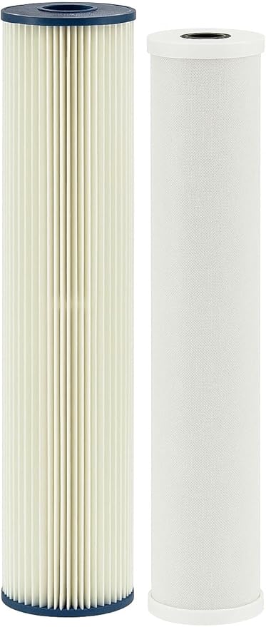 Kind Water 5-Micron Sediment & Carbon Replacement Filters ??Fits Kind & Evo E-1000/E-3000 Whole House Water Systems ??Includes O-Ring Kit & Lubrication ??6-12-Month Filter Refill