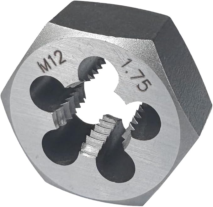 Yamesh M12 x 1.75 Hex Die Rethreading Die Thread Die Carton Steel For Right Hand